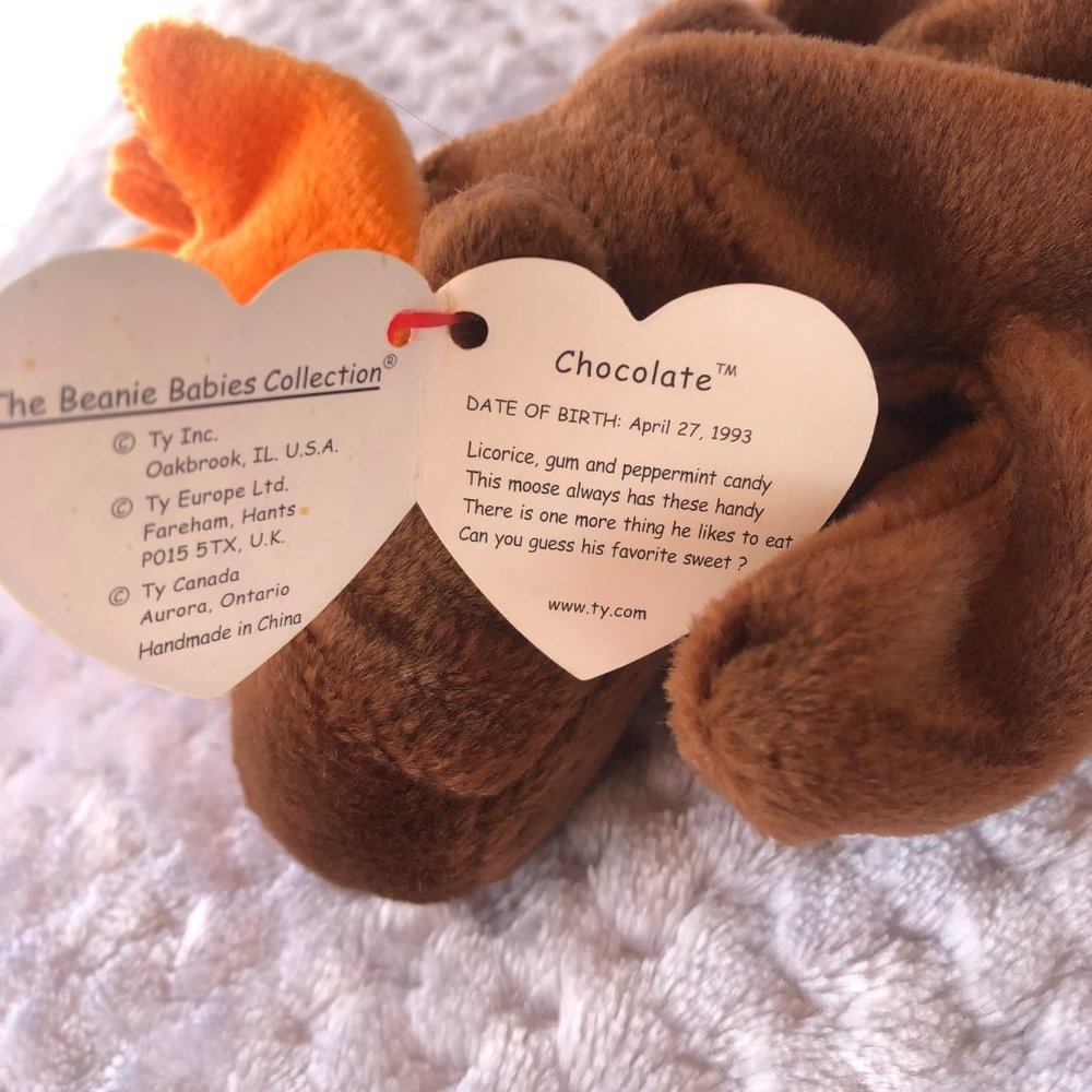 TY Beanie Baby Chocolate the Moose - Picture 9 of 10